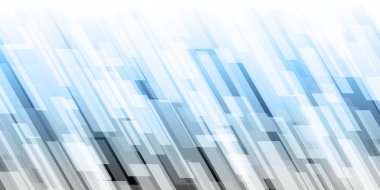 Birçok canlandırılmış 3 boyutlu çizgi ve ışık kareleri çeşitli renklerde soyut teknoloji arkaplanı