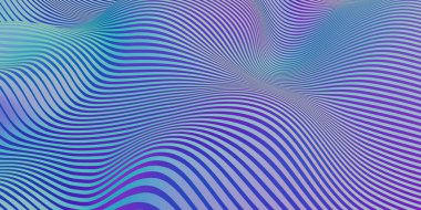 Gökkuşağı paralel çizgileri Bozuk şekil eğrisi Gökkuşağı renkli plastik tüp dokusu Modern soyut 3d illüstrasyon