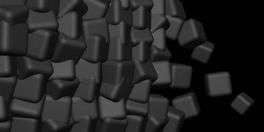 Küp Soyut arkaplan 3d illüstrasyon