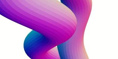 Gökkuşağı holografik dalga çizgisi Moda dalga kauçuk çizgisi 3D