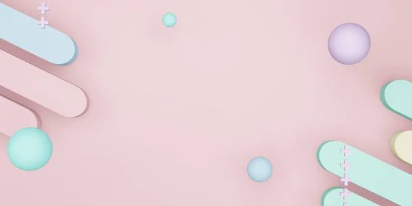 Геометрическая Форма Пластырь Цвет Сладкий Фон Иллюстрации — стоковое фото