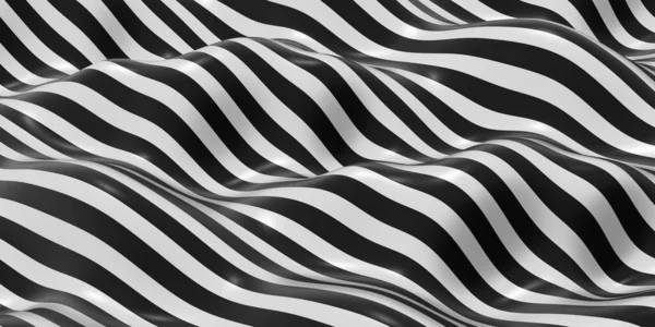 Zebra Minta Lengő Hullám Háttér Illusztráció — Stock Fotó