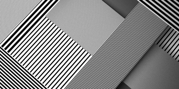 Líneas Rectas Blanco Negro Que Cruzan Clase Compleja Abstracto Fondo — Foto de Stock