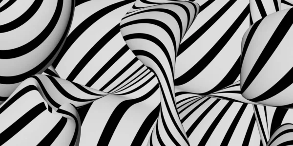 Zebra Abstrakte Wellen Wellig Hintergrundbild Illustration — Stockfoto