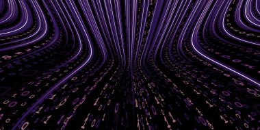 ikili kod arkaplan hacker ikili veri bilgisayar hack teknolojisi dijital ikili bilgi ekranı 3d illüstrasyon