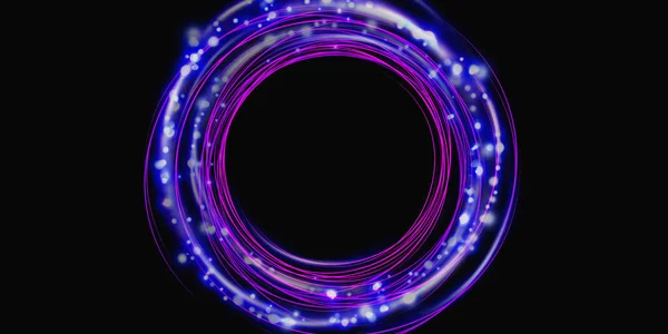 energy ring glow circle 3d rendering technology abstract background
