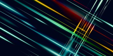 soyut ışık çizgileri teknoloji dinamik teknoloji desen tasarımı 3D illüstrasyon