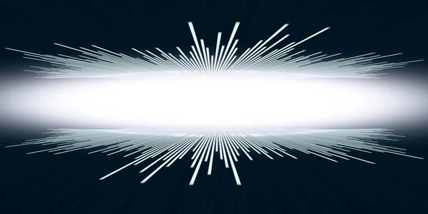 Dynamische Lichtexplosie Abstracte Lichtlijnen Technologie Illustratie — Stockfoto