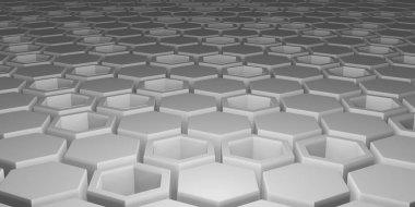 Altıgen Meydanı Arkaplan Teknolojisi Sahne Soyut Arkaplan 3D Görüntü Premium