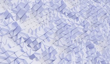 Soyut üçgen arkaplan, teknoloji, 3 boyutlu illüstrasyon