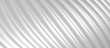 3d resimleme beyaz plastik dalga paralel çizgiler arkaplan eğrisi dalgası