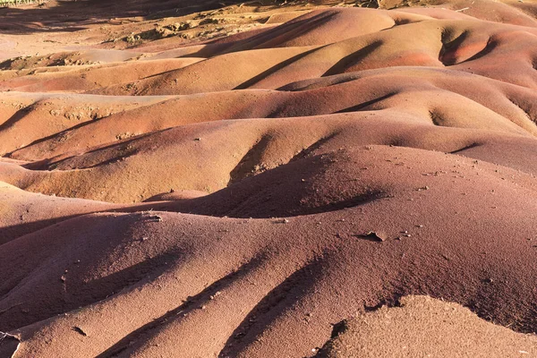 Seven colored earth in Chamarel park, Mauritius island — Stock Photo, Image