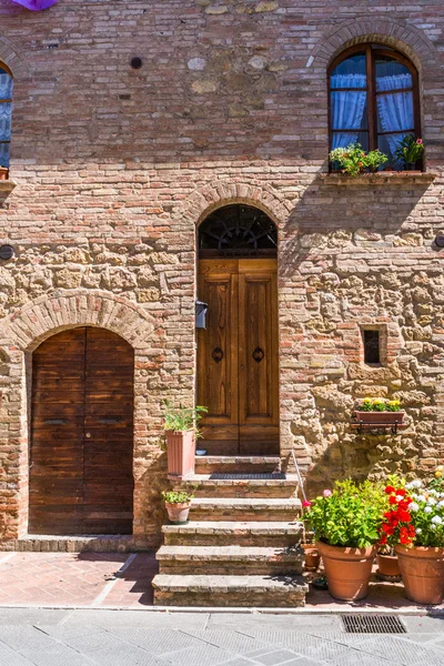 Tuscan Village of Stone — Stockfoto