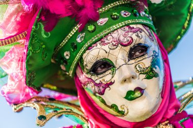 Venedik 'te karnaval maskesi