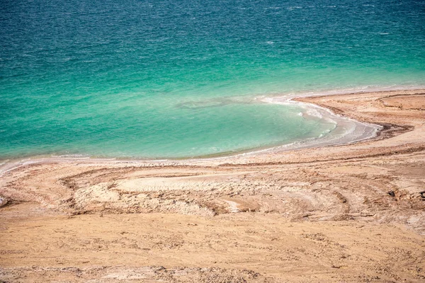 死海海岸線の眺め — ストック写真