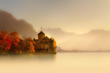 Montreux castle, Switzerland clipart