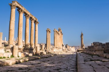 Jerash, Roma İmparatorluğu'nun antik kalıntıları. Ürdün