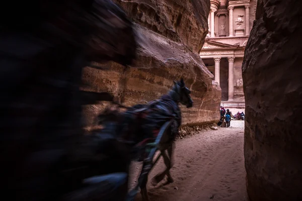 Petra la magnifica ciudad antigua — Foto de Stock