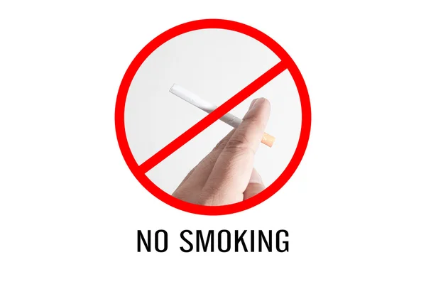 Signs of no smoking design for World No Tobacco Day. Stock Image