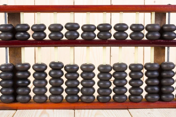 Tablo ahşap doku arka plan üzerinde ahşap abacus.