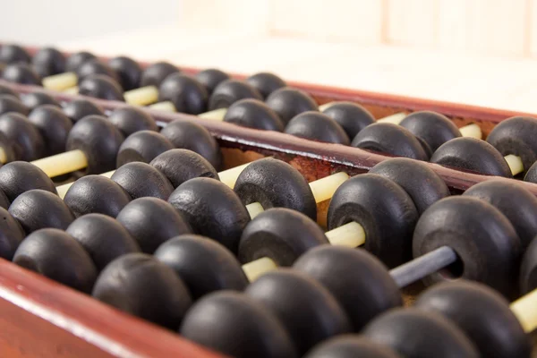 Tablo ahşap doku arka plan üzerinde ahşap abacus.