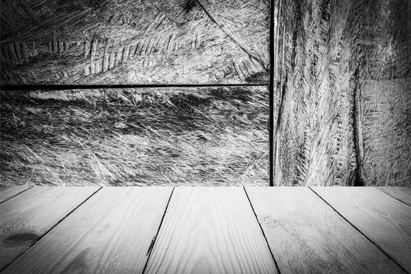 Textura de madera en blanco y negro para el fondo . — Foto de Stock
