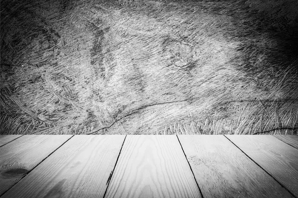 Textura de madera en blanco y negro para el fondo . — Foto de Stock