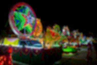 mutlu yeni yıl veya bedeni dairesel bokeh artalanları bulanıklık