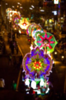 mutlu yeni yıl veya bedeni dairesel bokeh artalanları bulanıklık