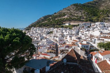 Mijas köyünün tepesinden panoramik manzara