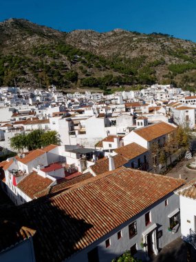 Mijas köyünün tepesinden panoramik manzara