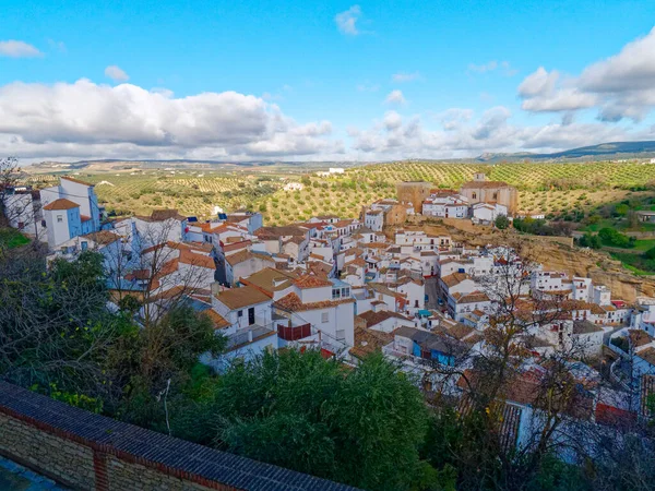 Setenil Las Bodegas Şehri Manzarası — Stok fotoğraf