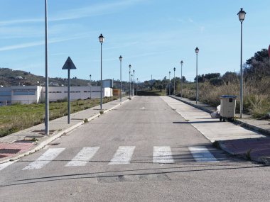 Antequera şehrinin sokaklarının kentsel görüntüsü.