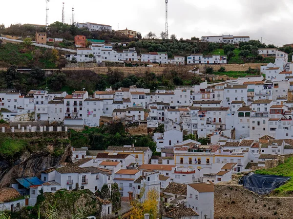 Погляд Місто Сетеніль Лас Бодегас — стокове фото