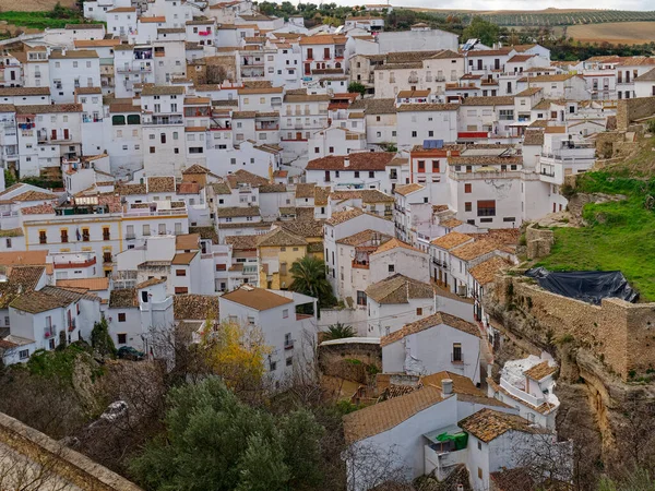 Vista Della Città Setenil Las Bodegas — Foto Stock