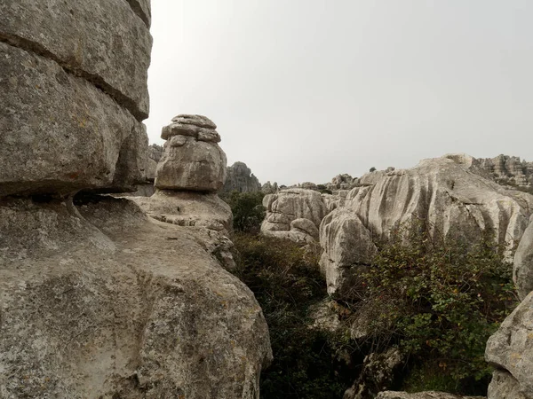 Άποψη Του Torcal Antequera Φυσικό Πάρκο — Φωτογραφία Αρχείου