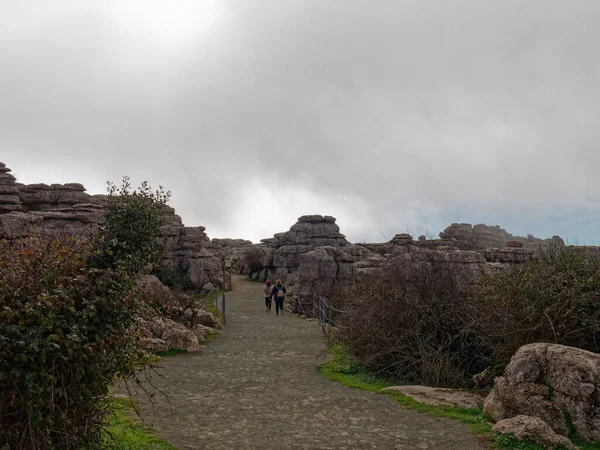 Άποψη Του Torcal Antequera Φυσικό Πάρκο — Φωτογραφία Αρχείου