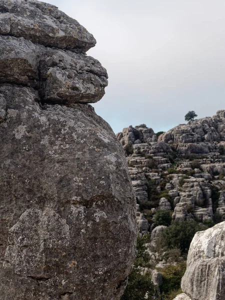 Άποψη Του Torcal Antequera Φυσικό Πάρκο — Φωτογραφία Αρχείου