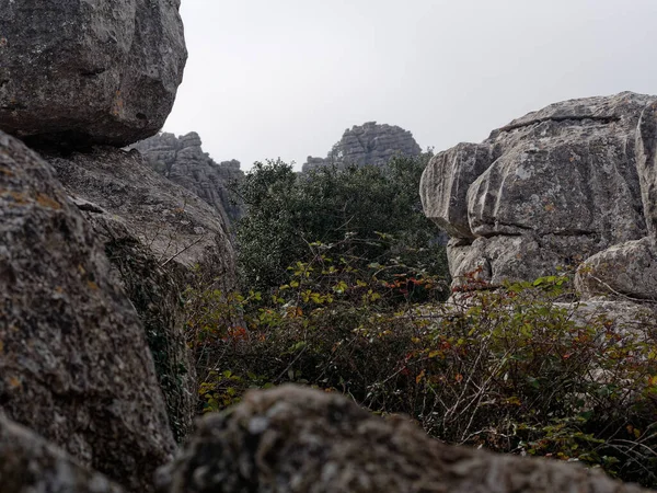 Άποψη Του Torcal Antequera Φυσικό Πάρκο — Φωτογραφία Αρχείου