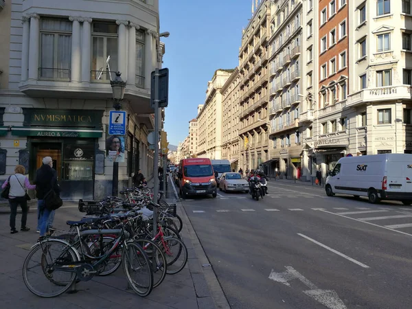 Pohled Ulice Centru Barcelony — Stock fotografie