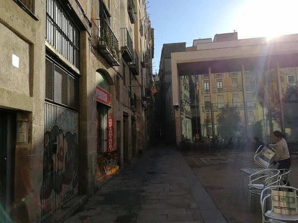 Veduta Delle Strade Del Centro Barcellona — Foto Stock