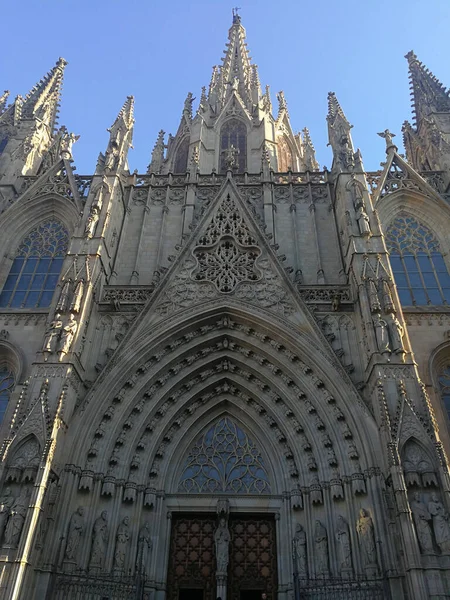 Barcelone Espagne Décembre 2017 Vue Sur Cathédrale Barcelone — Photo