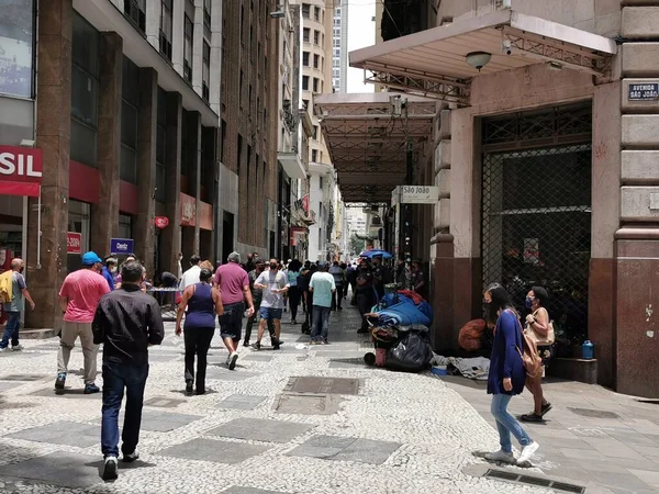 Sao Paulo Brésil Novembre 2020 Nouvelle Normalité Dans Région Avenue — Photo