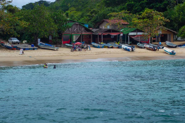 Rio Janeiro Brazi Temmuz 2015 Trindade Beach Bir Balıkçı Köyü — Stok fotoğraf