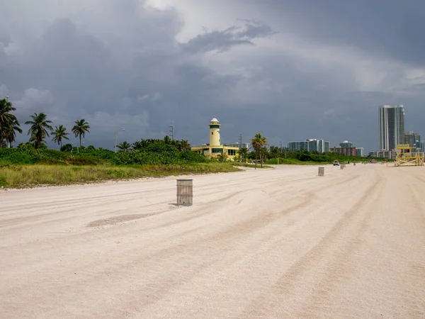 Miami Usa Ιουλίου 2015 Άποψη Ναυαγοσώστη Στην Παραλία Του Μαϊάμι — Φωτογραφία Αρχείου