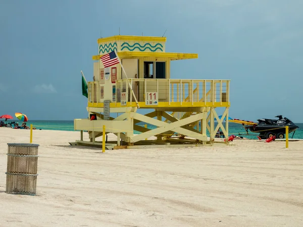 Miami 2015年7月18日 フロリダ州マイアミビーチのライフガード投稿の表示 — ストック写真