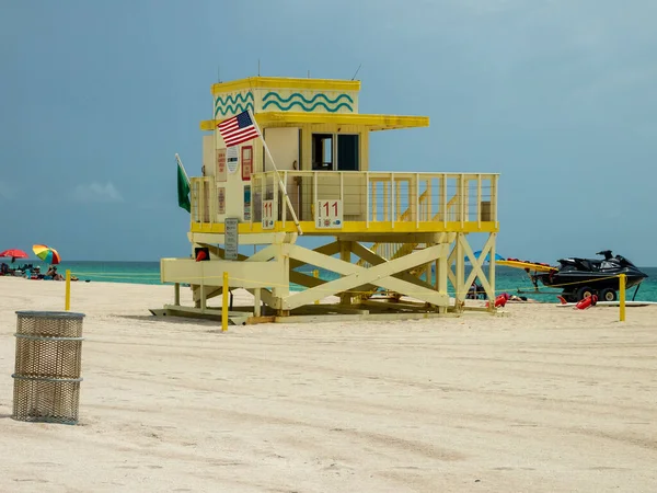 Miami Usa Juli 2015 View Lifeguard Post Miami Beach Florida — Stockfoto