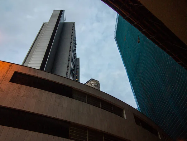 Utsikt Över Från Glasfönster Kontorsbyggnad Centrum Sao Paulo — Stockfoto