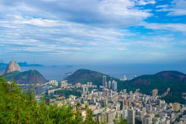 Şeker Somunu ve Botafogo Körfezi 'nin Güzel Panoramik Manzarası.