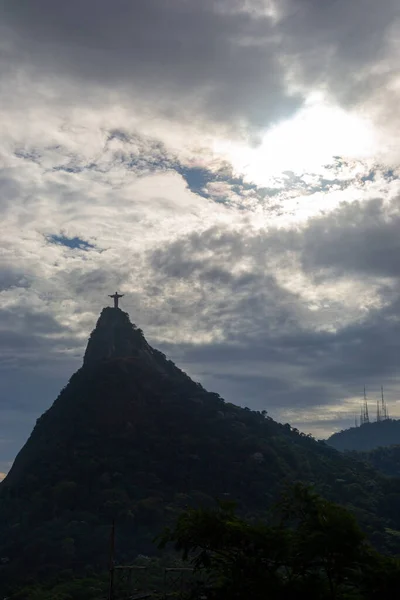 Θέα Από Μακριά Από Corcovado Στο Ρίο Ντε Τζανέιρο — Φωτογραφία Αρχείου